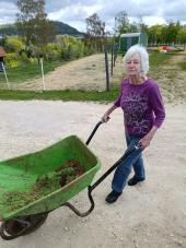 ein Tagesgast bei der Arbeit